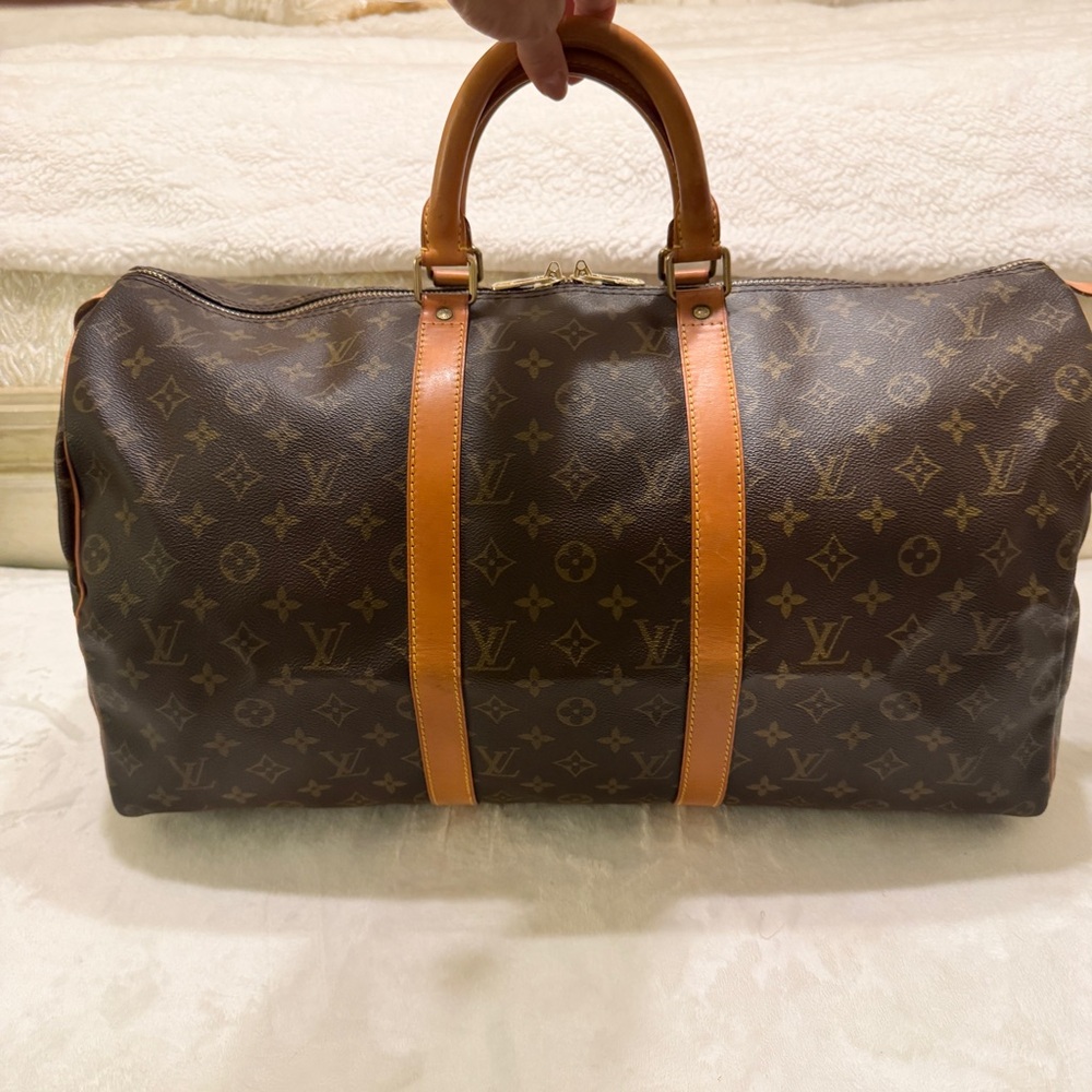 Louis Vuitton Brown Monogram Duffel Bag - Picture 2 of 9